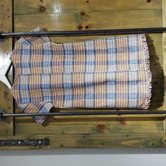 ZARA PLAID DRESS SIZE MEDIUM JUNIORS PREPPY STATEMENT LUXURY - Picture 6 of 7